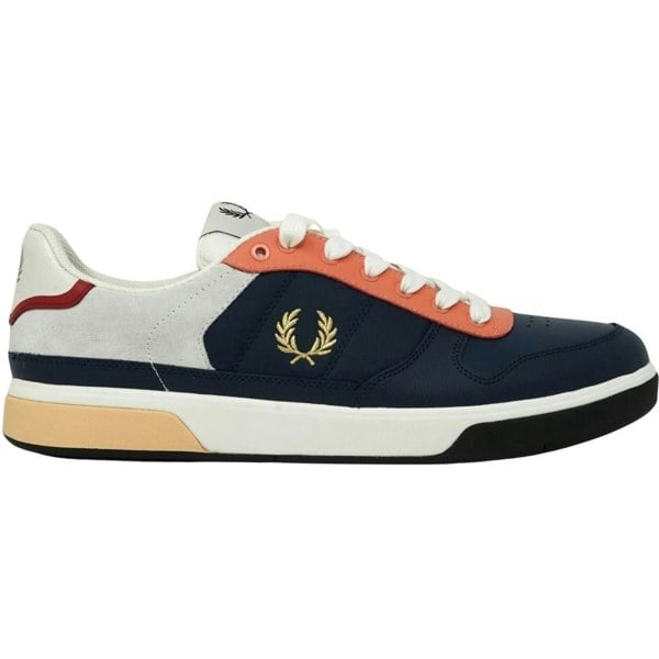 Fred Perry Leather Trainers - Navy Blue