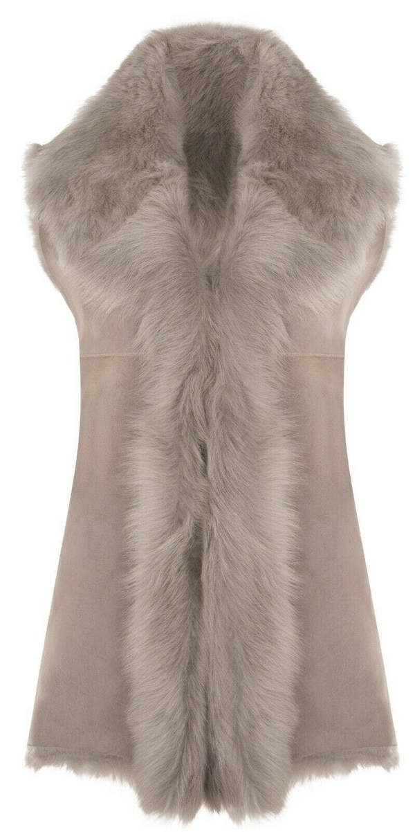 Infinity Leather Women's Toscana Sheepskin Long Gilet-Sorocaba