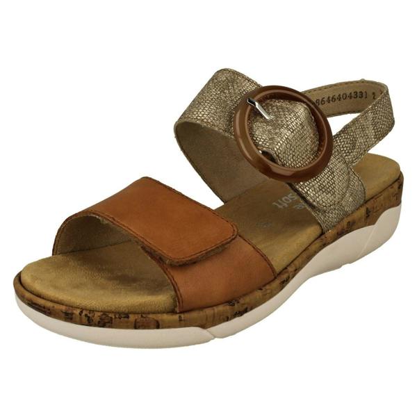 Remonte Ladies Remonte Buckle Detailed Sandals R6853