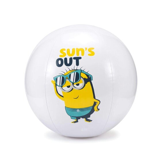 Onomato! Minions Inflatable Beach Ball 21cm Diameter White