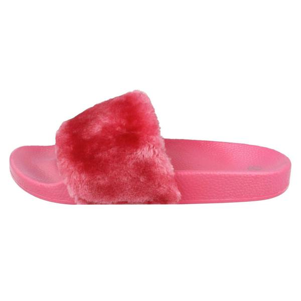 Spot On Ladies Spot On Flat Slip On Mule Sandals