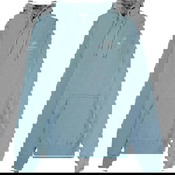 Aquascutum Mens Active Small Logo Hoodie - Light Blue - 