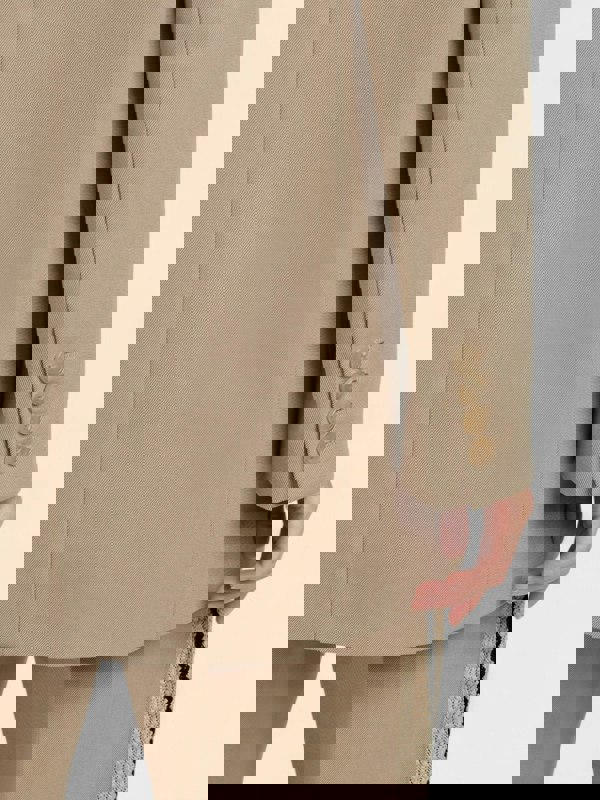 Palm Angels Knit Tape Blazer Beige - Supplied FashionPalm Angels