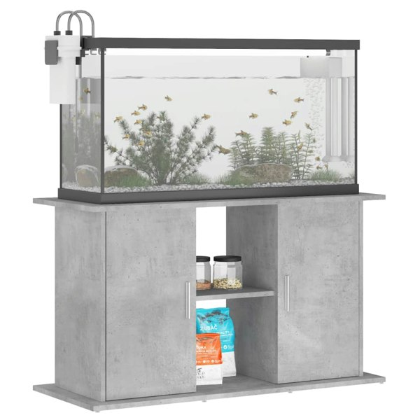 Berkfield Aquarium Stand Concrete Grey 101x41x58 cm Engineered Wood