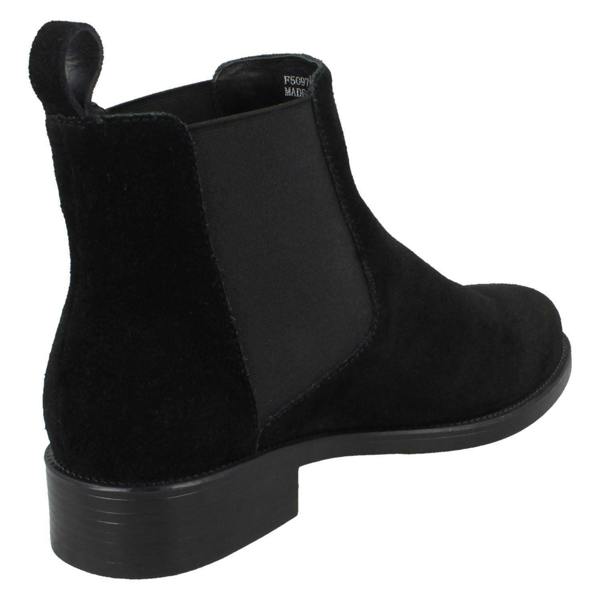 Leather Collection Ladies Leather Collection Suede Leather Ankle Boots F50979