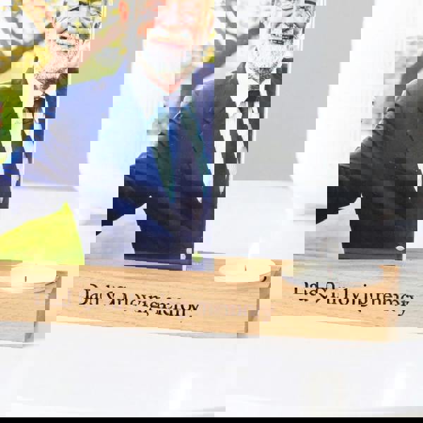 MijMoj Design Personalised Memorial Candle Holder Vase Photo Frame