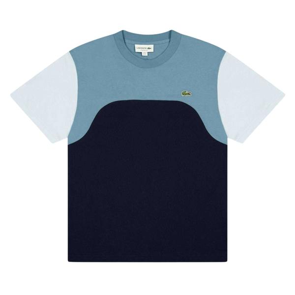Lacoste Mens Colour Block Jersey T-Shirt - Navy - 