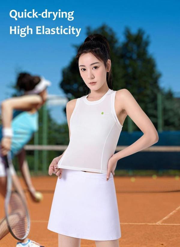 Anniou Raw Yarn Quick Dry Antibacterial Sports Vest
