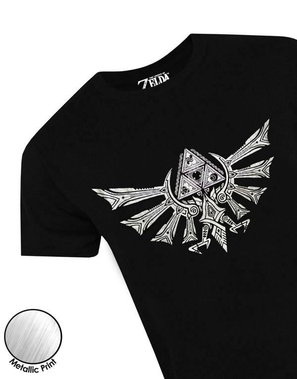 Nintendo Mens Black Logo Short Sleeved T-Shirt