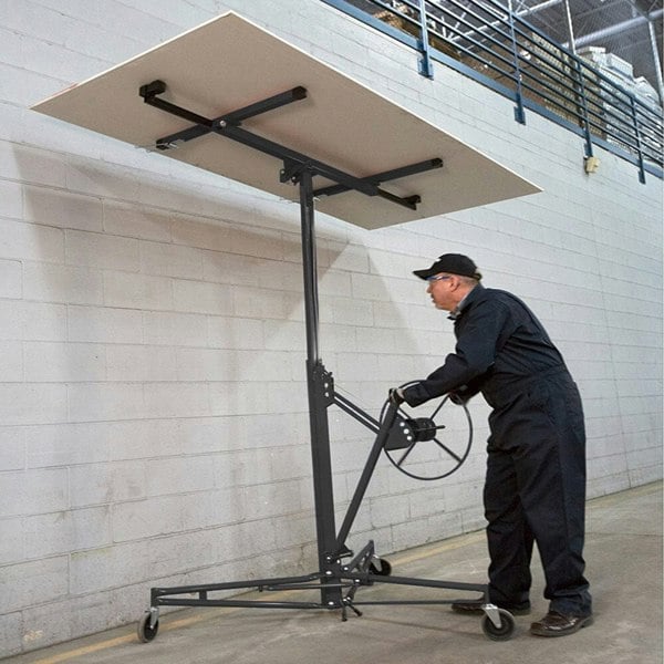 11ft Drywall Lifter with Rolling Casters Panel Hoist Lifts Living and Home