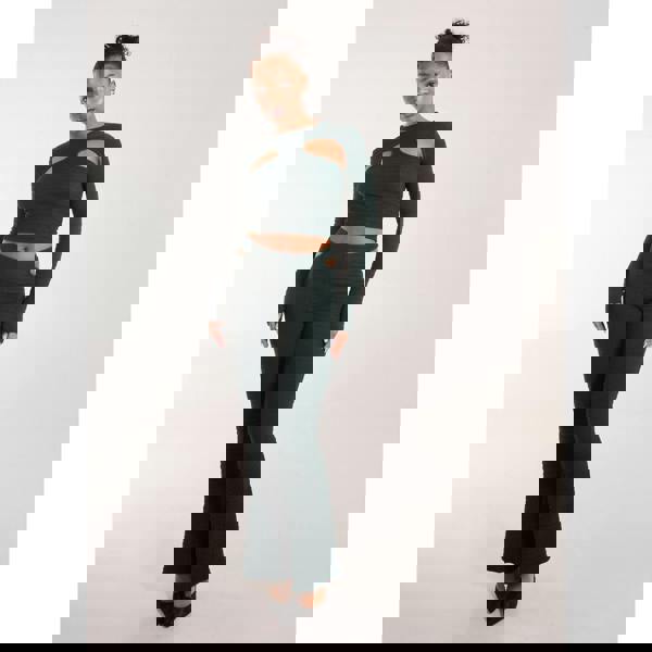 Pink Vanilla Popcorn Scoop Racer Long Sleeve Top