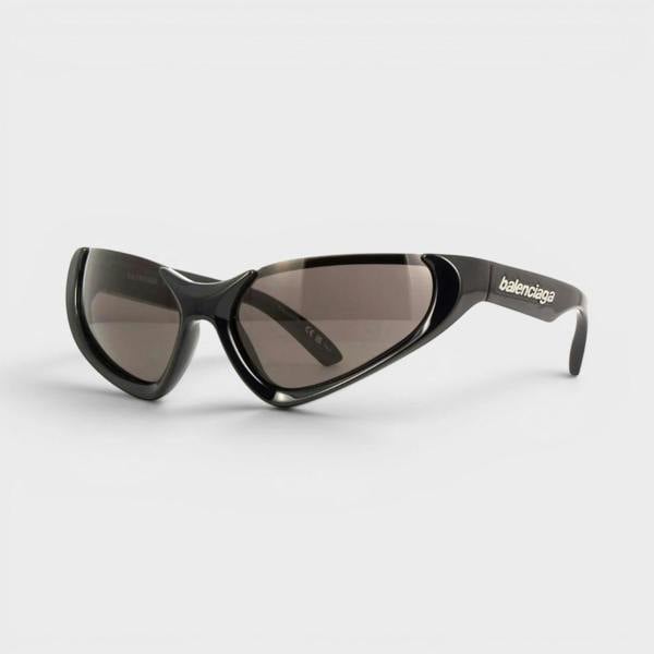 Balenciaga Wraparound Sunglasses Black