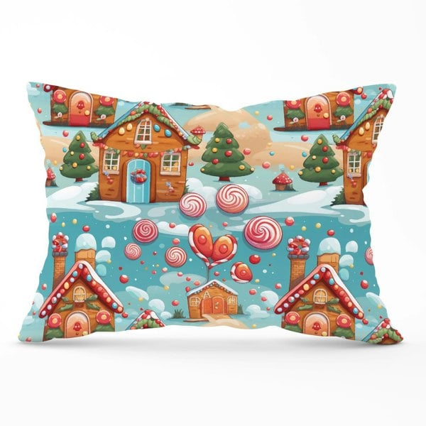 Warren Reed Christmas Gingerbread House Cushions