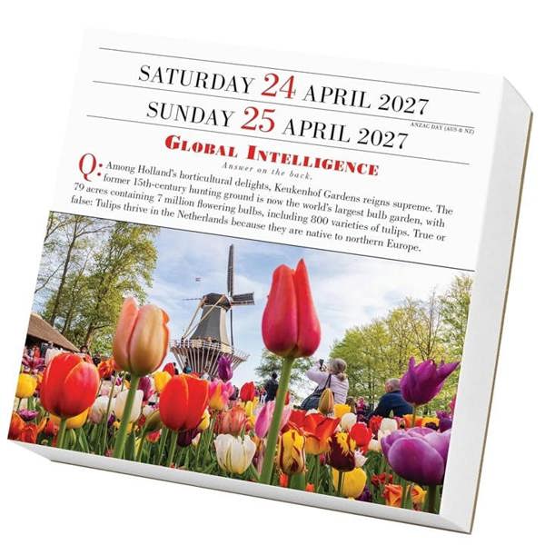 1,000 Places To See Before You Die Desk Calendar 2027, Desk Calendars, Day To View, Travel, Gift