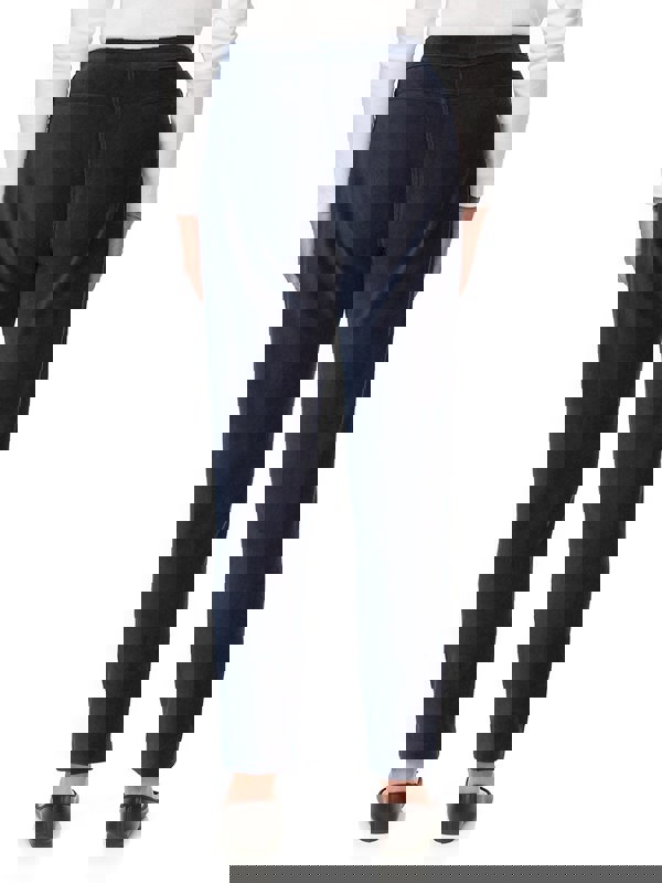 PennyPlain Ribbed Velour Trousers - Navy Short