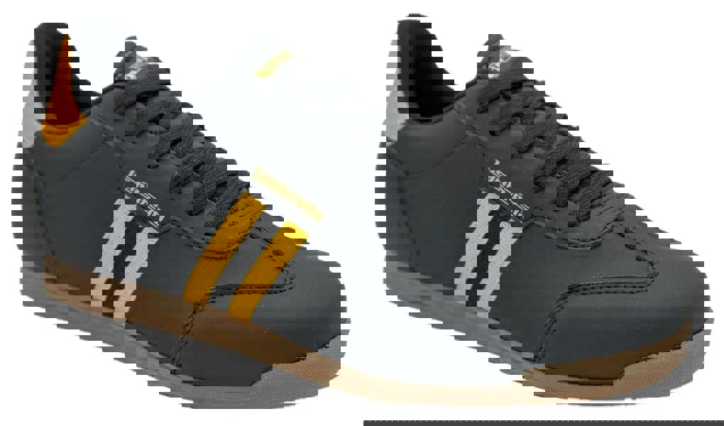 Lambretta Tackle Mens Casual Smart Lace Up Retro Trainers