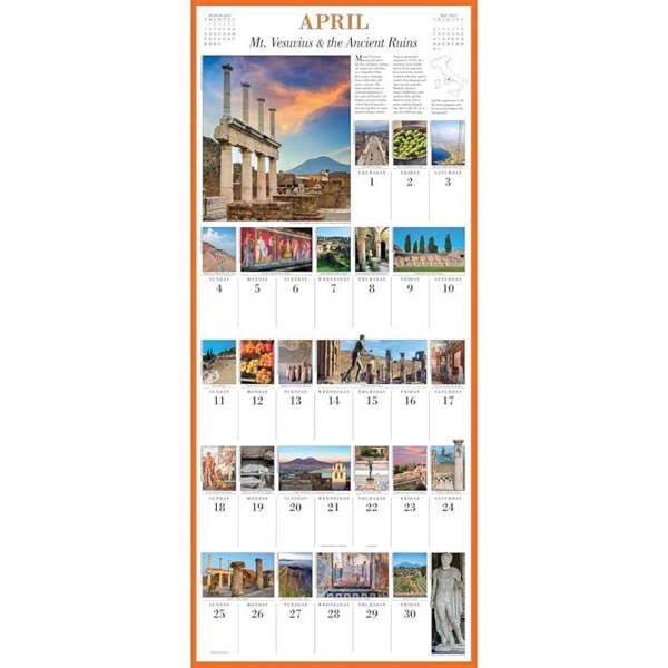 365 Days In Italy Deluxe Calendar 2027, Deluxe Calendars, Month To View, Travel, Gift