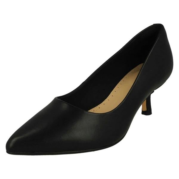 Clarks Ladies Clarks Mid Heeled Court Shoes Violet55 Rae