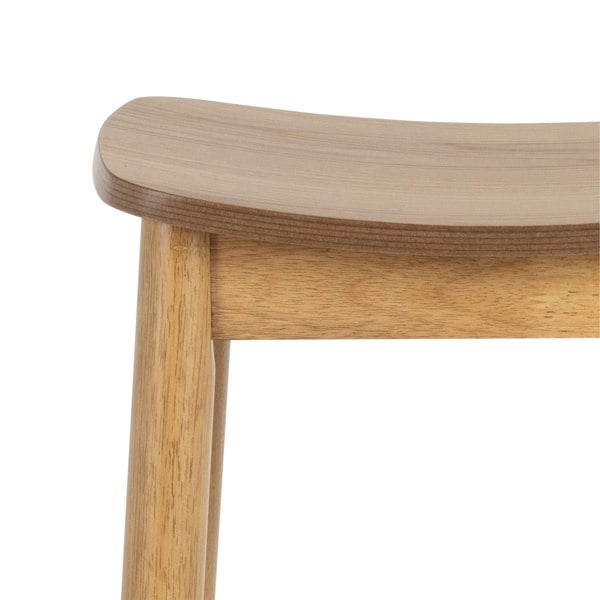 Furniture To Go Barlow Bar Stool Without Back in Matt Oak Set of 2