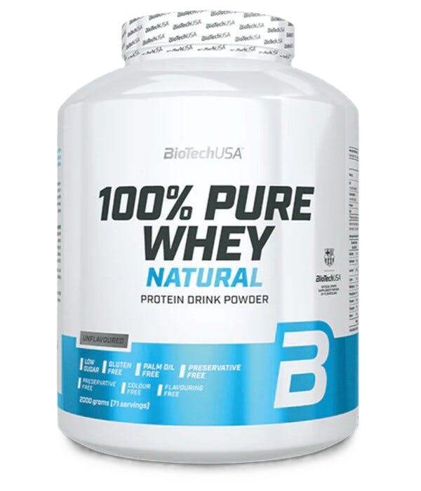 BioTechUSA 100% Pure Whey, Unflavoured - 2000g