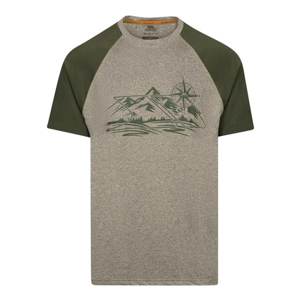Trespass Mens Fullmer Mountain T-Shirt - Marshland Marl