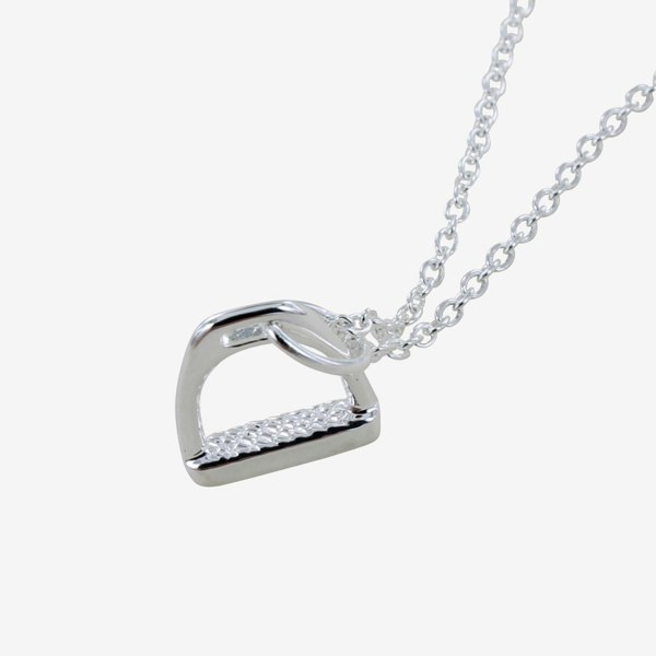 Sterling Silver Stirrup Necklace - Reeves & Reeves