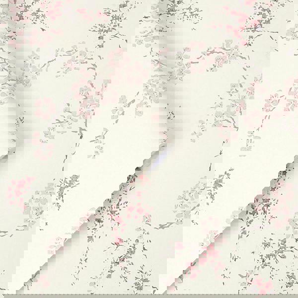 Laura Ashley Oriental Blossom Wallpaper - Blush - 10m