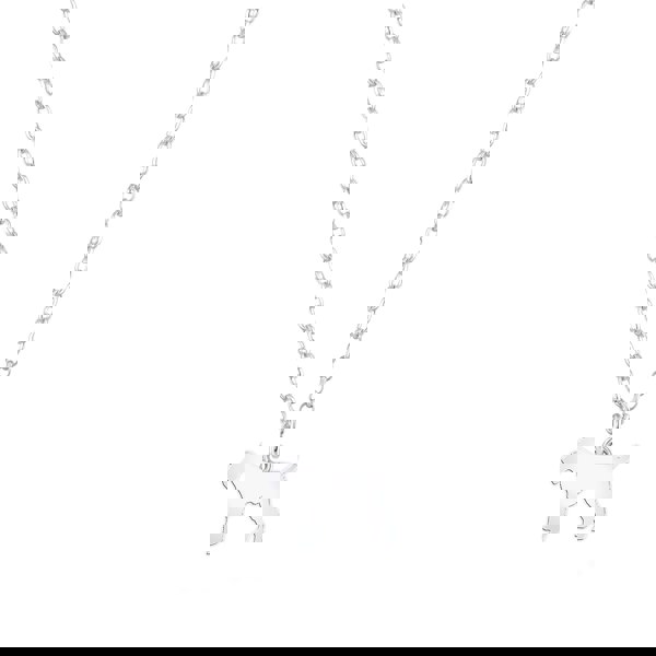 Mylee London Wire Fox Terrier Silhouette Silver Necklace - Personalised
