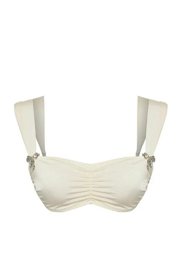 WOVCOR Bralette Covered Bikini Top with Accessories
