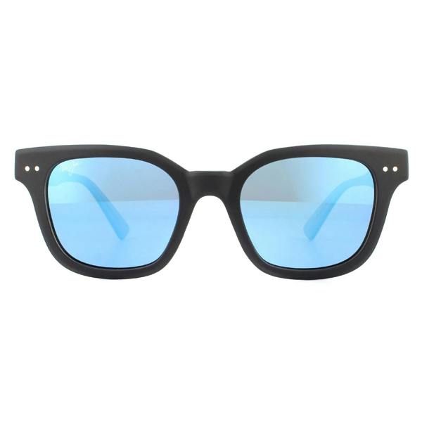 Maui Jim Sunglasses Shore Break B822-02MG Black with Grey Blue Hawaii Polarized