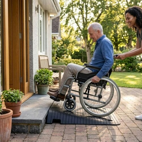 Nicoman Threshold Ramp for Wheelchairs, Mobility Scooters & More