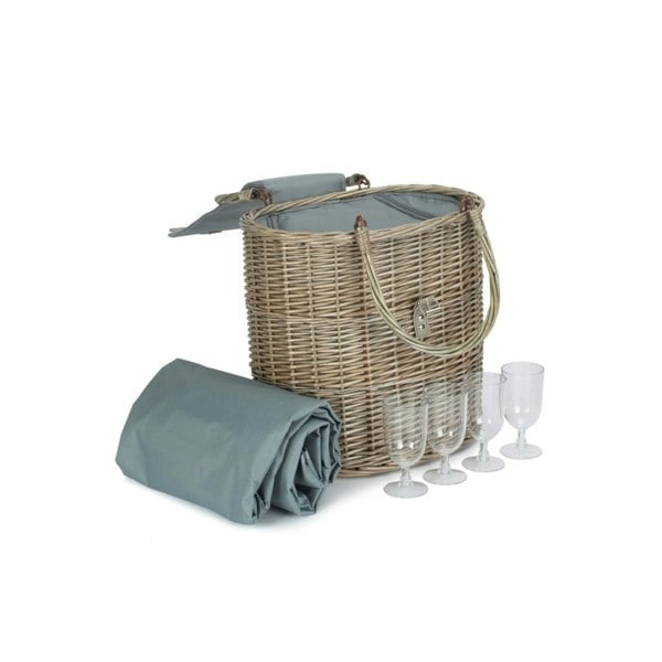 Wicker Drinks Basket
