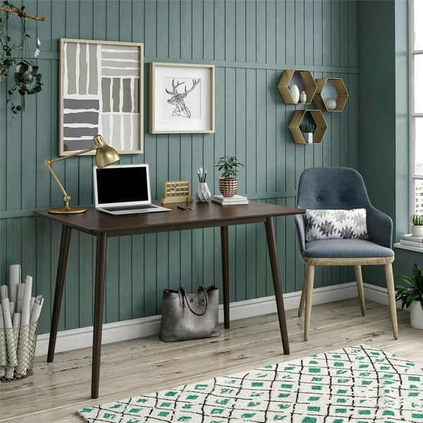 Dorel Home Novogratz Brittany Desk in Walnut Look
