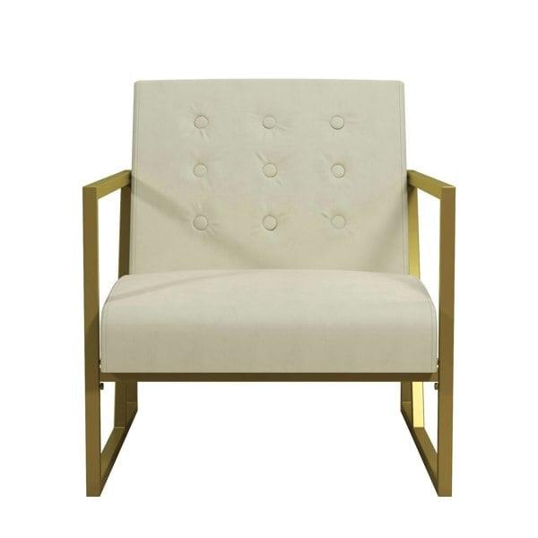 Dorel Home Lexington Modern Chair in Ivory