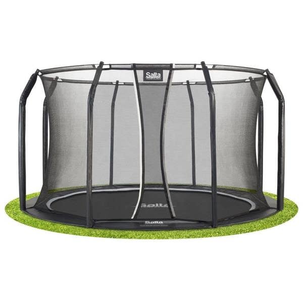 12ft Salta Royal Baseground Round Trampoline with Enclosure (5065AE)