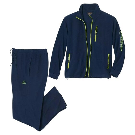 Atlas For Men Mens Fleece Tracksuit - Navy