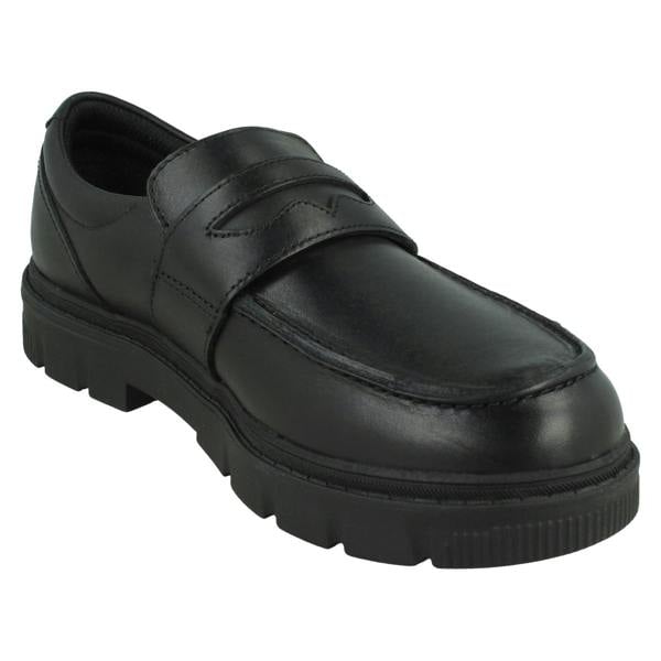 Clarks Boys Clarks Chunky Sole Slip On School Shoes Lorcam Craft