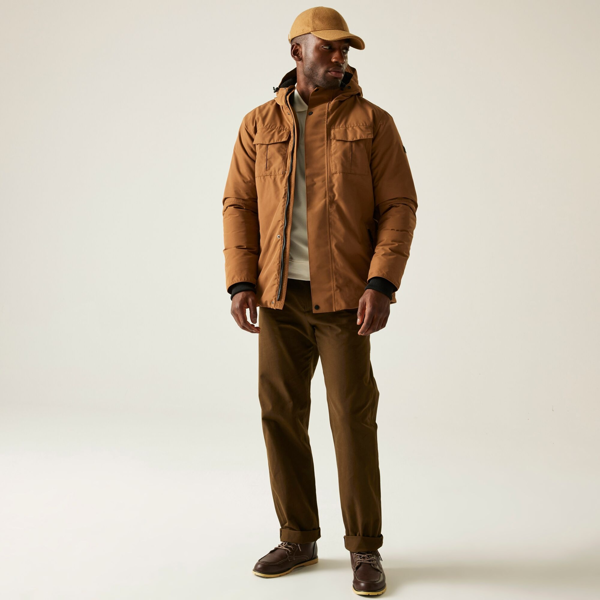 Regatta Mens Eamont Insulated Waterproof Jacket - Brown