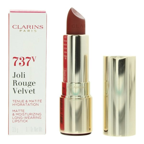 Clarins Joli Rouge Velvet 737V Spicy Cinnamon Lipstick 3.5g
