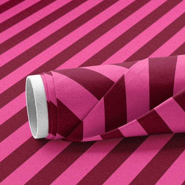 Love Frankie Helter Skelter Tilted Stripe Velvet Fabric