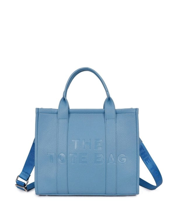 Kitise Vegan Leather Travel Tote Bag Embossed Wide Shoulder Strap