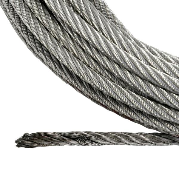 WINCHMAX Steel Rope 26m x 9.5mm, Hole Fix. Stainless Steel Roller Fairlead. 3/8 inch Black Clevis Hook. For winches up to 13,500lb.