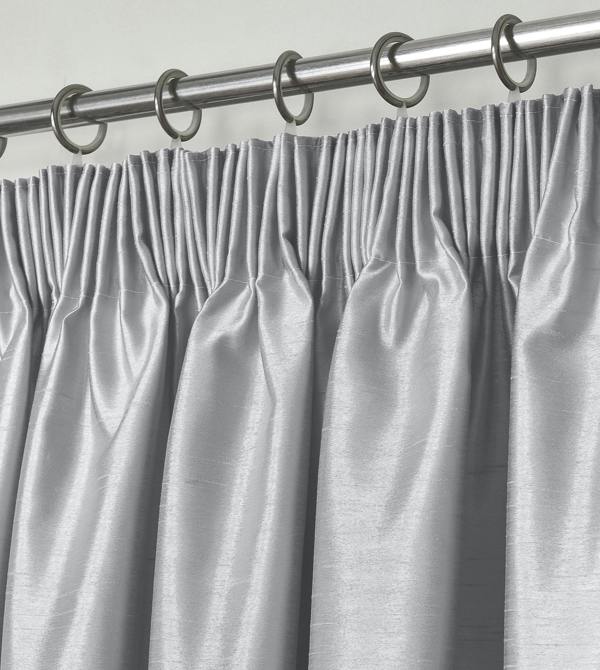 Intimates Elegant Faux Silk Curtains - Fully Lined Window Drapes with Header Tape Top, Luxury Design with Tiebacks - 168cm x 137cm