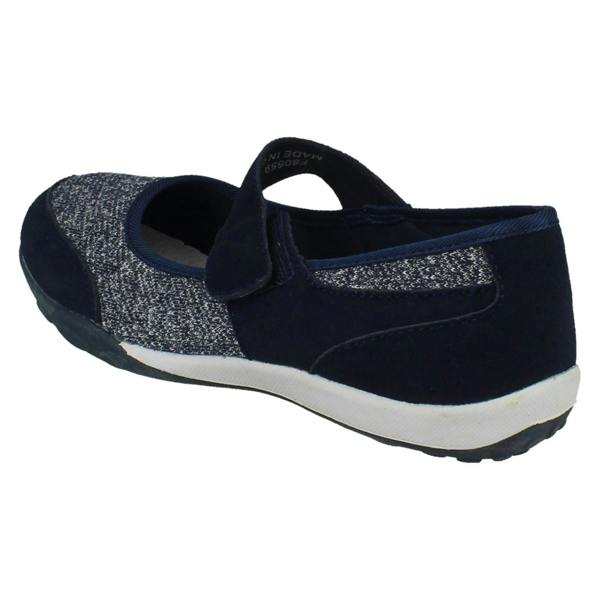Down to Earth Ladies Down To Earth Casual Hook and Loop Shoes F80559