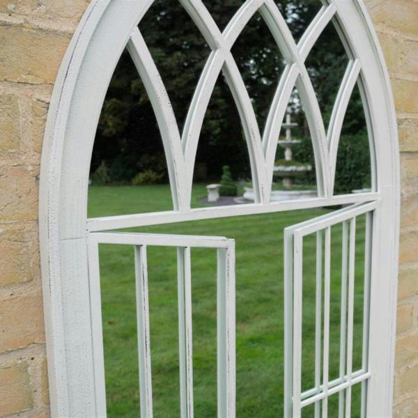 Large Window Wall Mounted  Vintage Design Mirror for Garden or Home