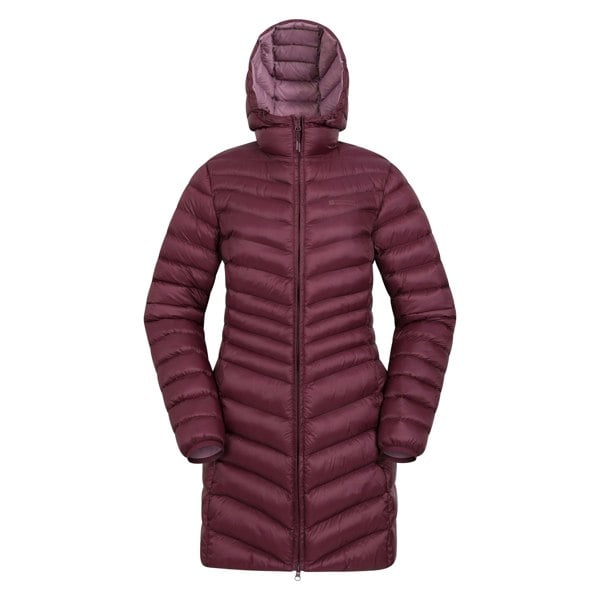 Mountain Warehouse Womens/Ladies Florence Long Padded Jacket - Burgundy