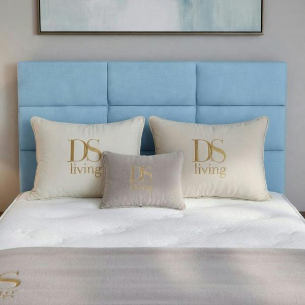 Opal Sky Blue Single Two Drawer Divan Bed