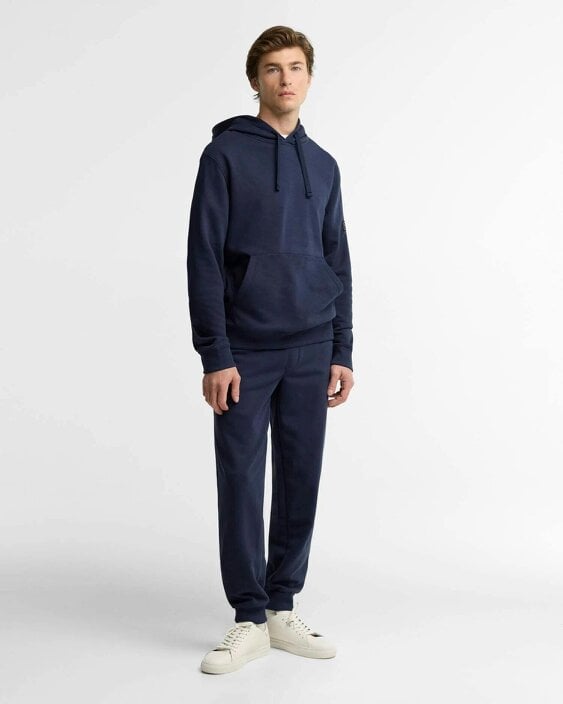 Barbour International Map Overhead Hoodie - Navy Blue
