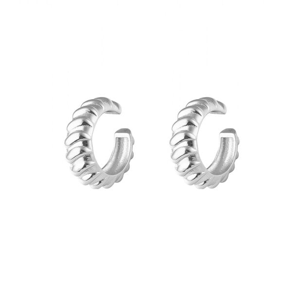 Spero London Croissant Ear Cuffs No Piercing Sterling Silver Pair