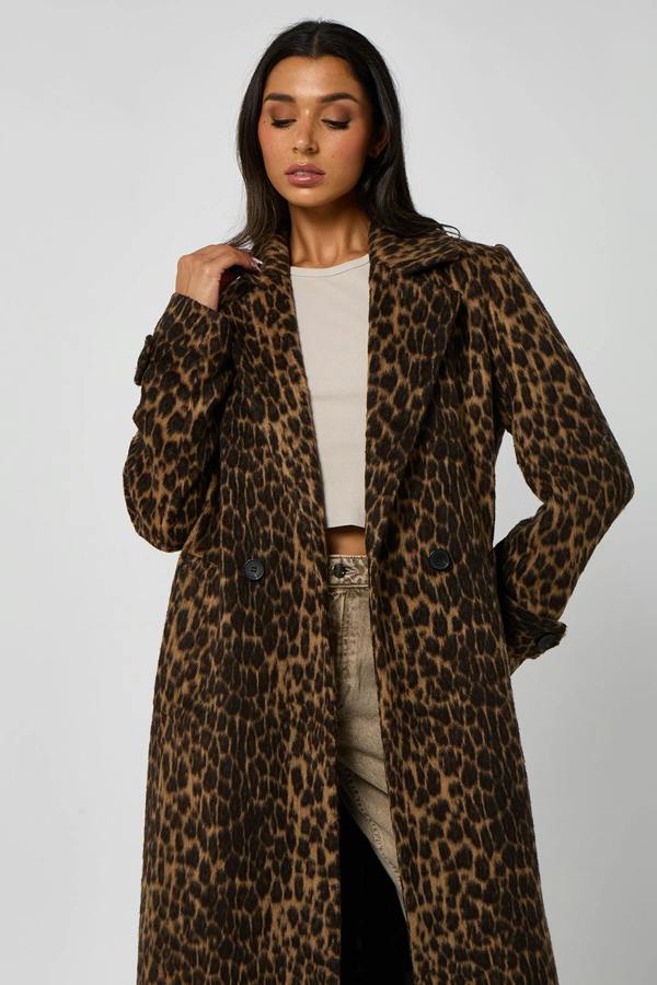 Urban Bliss Leopard Formal Coat